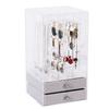 Transparent Makeup Cosmetics Jewelry Organizer Clear Lipstick Cosmetic Brush Box