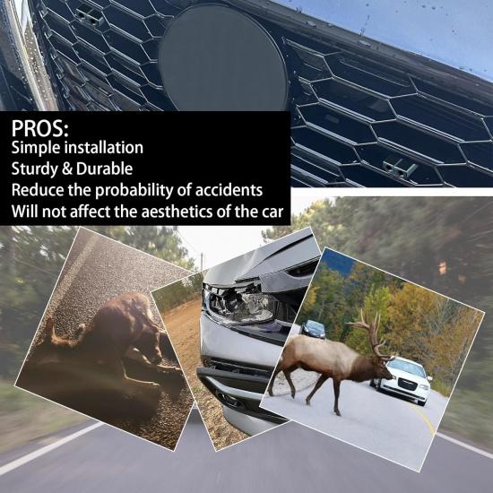 Deer Whistle For Car - Upgraded Deer Whistles For Vehicles Deer Safety Warning Devices Deer Horn For Car Motorcycle Trunk SUV 4 Pack