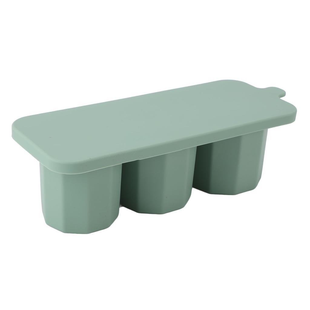 Ice Cube Tray For Tumbler Easy To Release Silicone Hollow Cylinder Ice Mold with Lid for Freezer