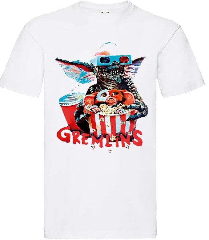 film movie horror halloween birthday cartoon t shirt for gremlins fans XL