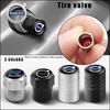 For 4Pcs Car Tire Valve Caps Emblem Metal Cap Case Accessories For Volvo XC90 V90 V60 XC60 V40 S80 S60 S90 C40 XC40 V70 XC RU8