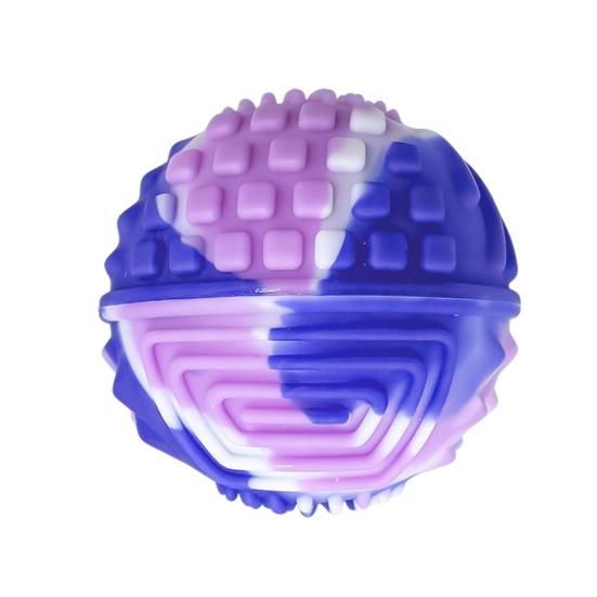 Silicone Magnetic Ball Fidget Toy Stress Relief Sensory Toy with Textures Quiet Office Desk Toy for Women Men синий