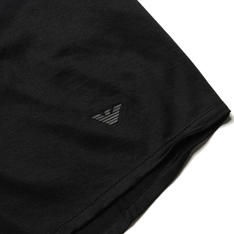 Emporio Armani Solid Color Single-Breasted Long Sleeve Shirt Men shirts Black 8N1CG11JUVZ0999