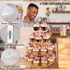Commodity Stand Acrylic Cupcake Dessert Cake Display Stand Jewelry Earring Props Small Jewelry Rings Display Stand