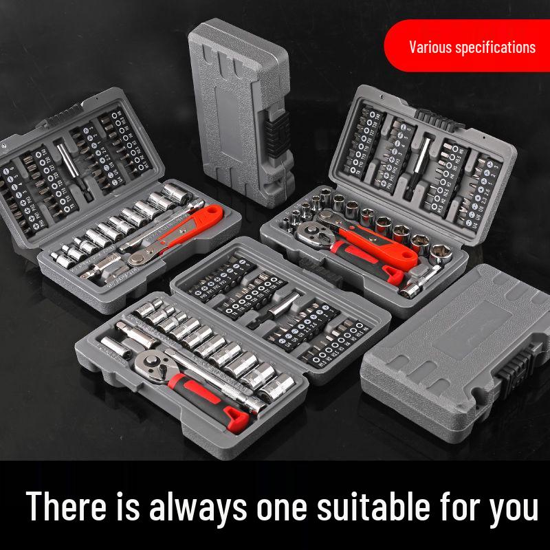 Portable Electric Vehicle Motorcycle Tool Set with Tire Change and Bit Socket