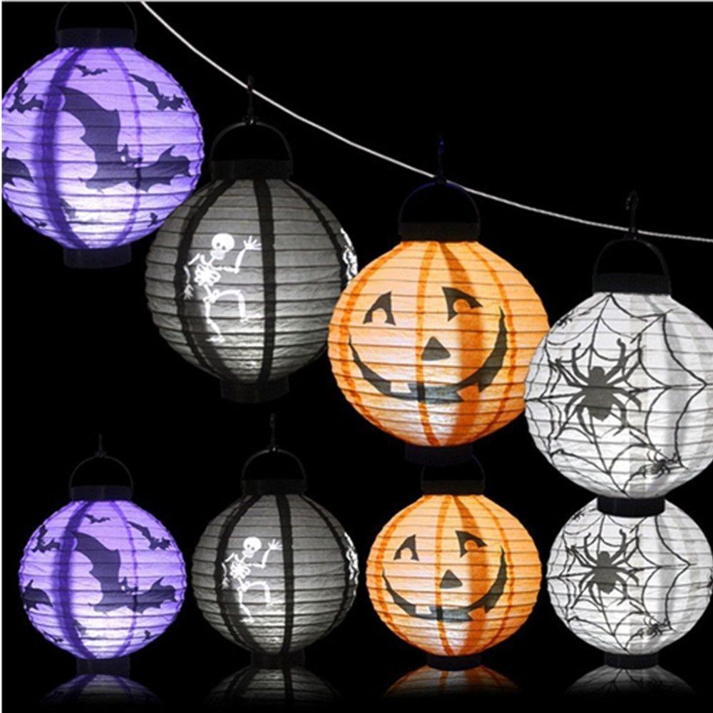 With Handle Hanging Pumpkin Lantern DIY Halloween Pumpkin Lantern Party Pendants