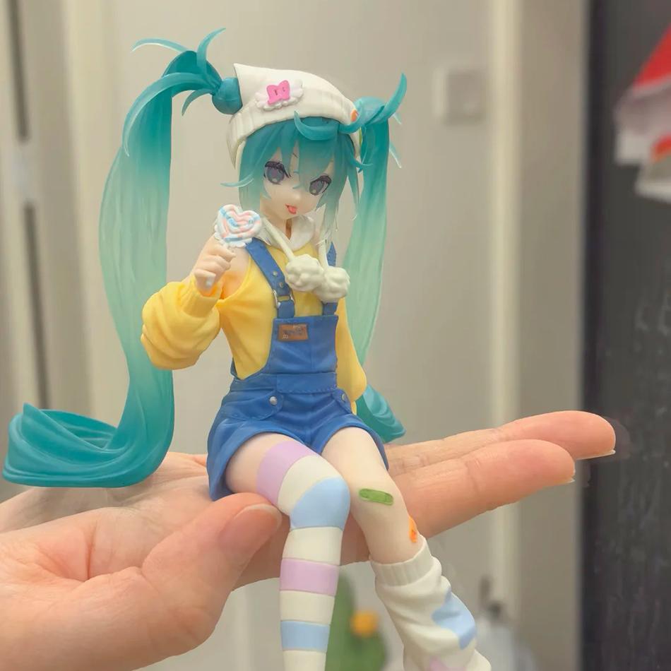 Anime Lutscher Hatsune Miku Handgemachte Hasenohren Pyjamas PVC Modell Animation Zubehör Ornamente Geburtstagsgeschenke