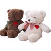 Cute Beli Bear Doll Plush Toy with Heart Ribbon - Teddy Bear Valentine's Day Gift