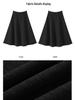 Plus Size Women's Elastic Wool A-line Winter Skirt 1407#