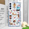Cute Sausage Dog Phone Case for Samsung Galaxy A14 A22 A16 A55 A54 A36 A53 A13 A15 A25 A52 Dachshund Striped Printed Soft Covers