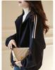 2023 Women's Casual Sporty Hooded Cardigan Jacket - Autumn/Winter Korean Style Baseball Short Jacket
