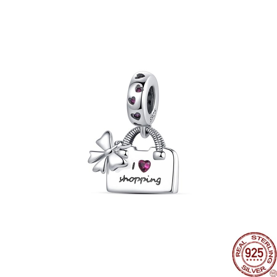 

Sell Well S925 стерлингового серебра сумка для покупок рюкзак чемодан для приключений бусины подходят оригинальный браслет ювелирные изделия