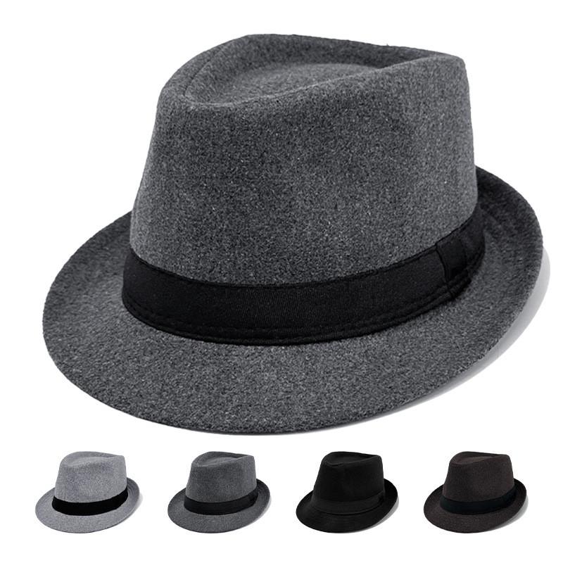 Elegant Jazz Bowler Hat For Men With Cotton Polyester Blend And Sunshade