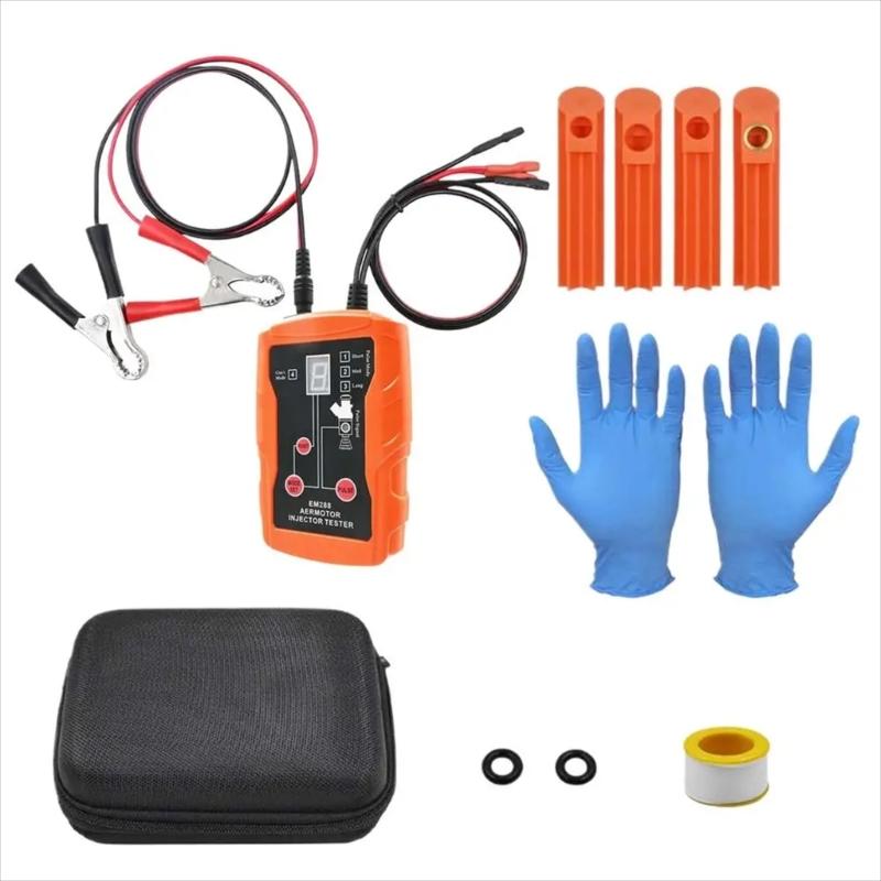 Высокоэффективный набор для очистки топливных форсунок с анализом рисунка распыла для авторемонта, тестер-очиститель топливных форсунок 1