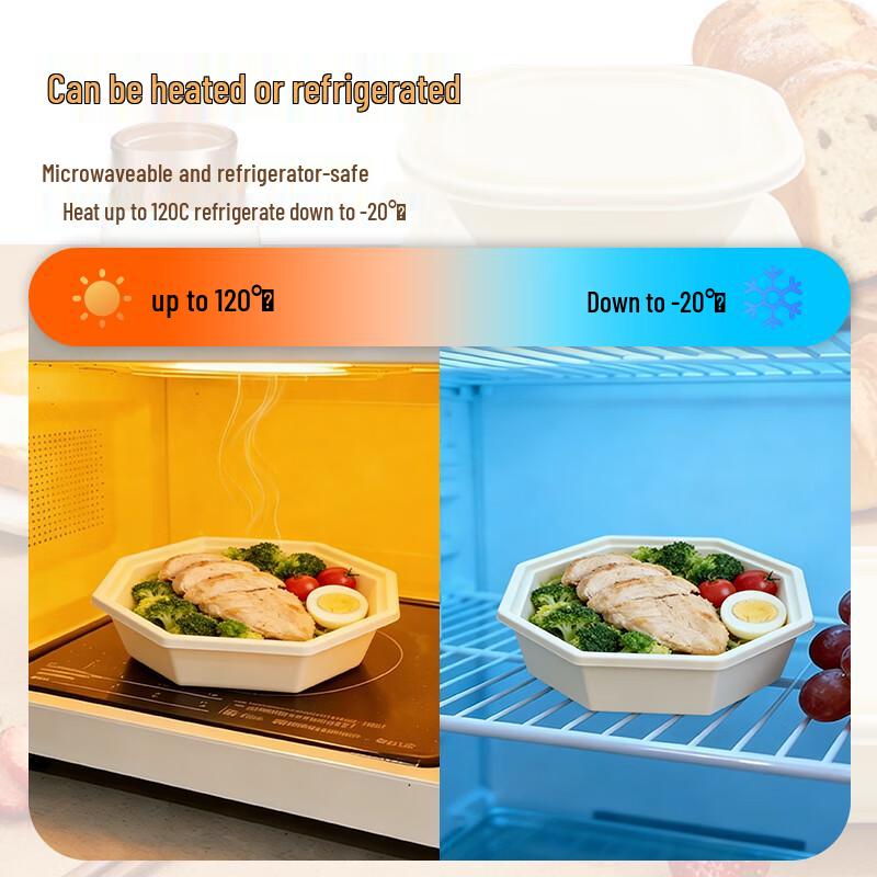 Jiwanggu Biodegradable Round Disposable Meal Box