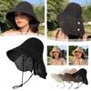Summer Knitting Sun Hat For Women Fashion Breathable Sun Protection Foldable Fisherman's Hat Versatile Hat For Outdoor Travel