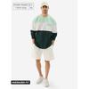 The Souled Store Jasper Men and Boys Round Neck Green and White Colorblock Full Sleeve Oversized T-Shirts Oversized Men'