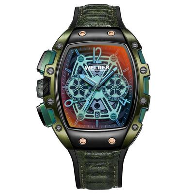 Ur Welder Moody Ægte W75 Dobbelt Tidszone Kvarts Grøn [WELDER] WRM2001-R Herre
