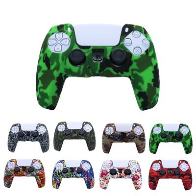 Mäkký farebný silikónový ochranný kryt na kožu pre ovládač PS5
