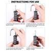 Clearance_2 Pack 4 Digit Combination Lock, Locker Lock, Padlock Outdoor Indoor, Waterproof Design, for School, Gym Or Sports Loc
