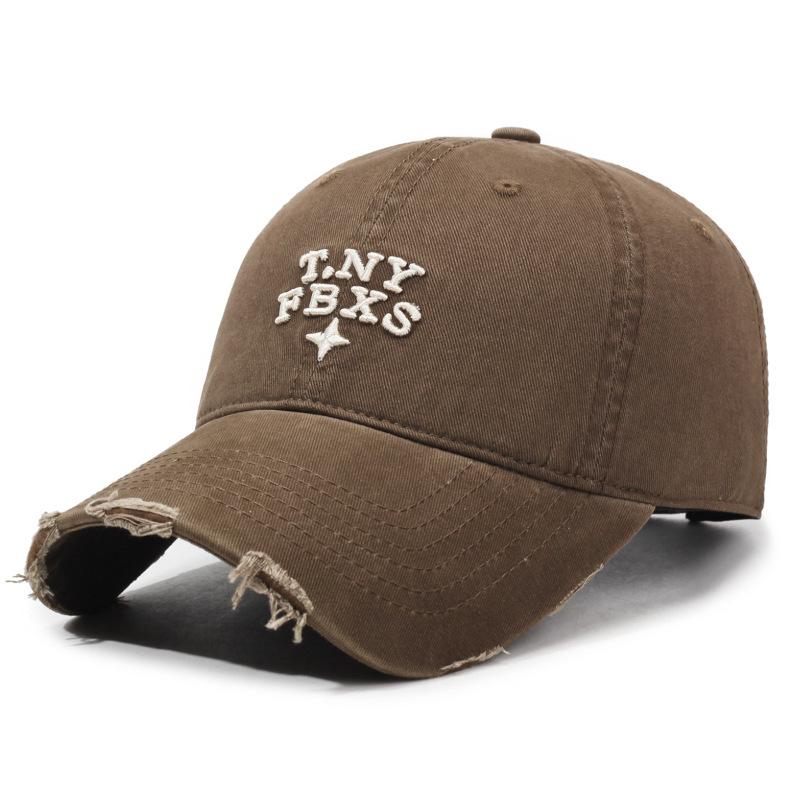 Broken Baseball Cap Spring Autumn Women Embroidered Cap Men Sunshade Sunscreen Cap