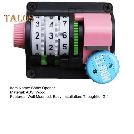 Magnetický otvírák na láhve Nástěnný otvírák na láhve na pivo Univerzální otvírák na nápoje Záznam nápojů