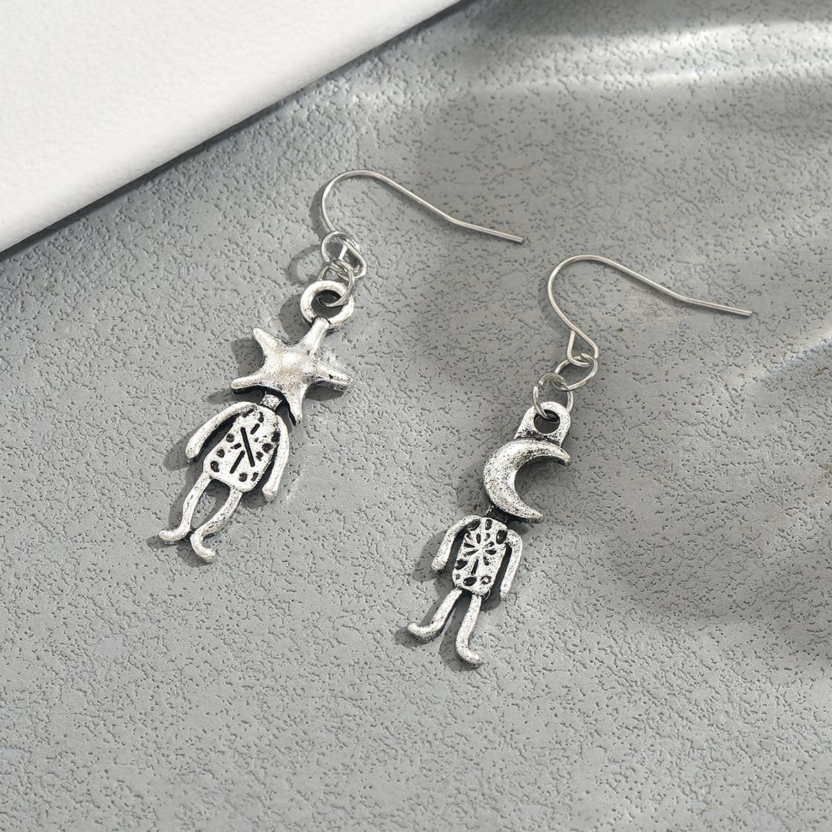 

Женские серьги Геометрический Ретро Дизайн Элемент Звезды Серьги-пусеты Универсальные Украшения для ушей для женщин EH5463-2.