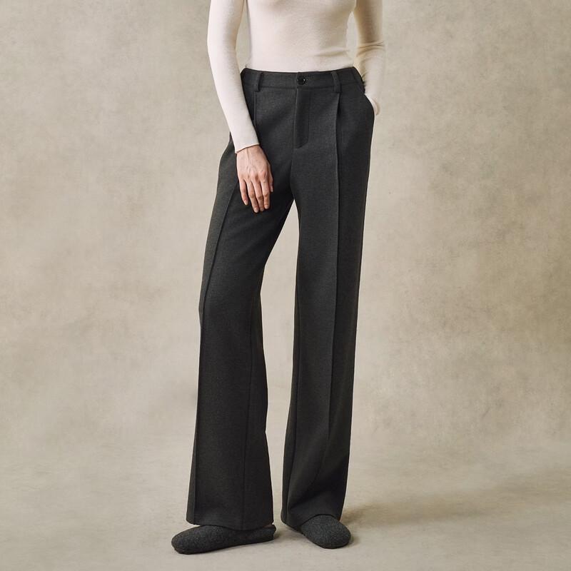 Women's Warm Straight-Leg Wide-Leg Casual Pants
