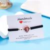 Kugelförmiges Armband mit verstellbarem Kordelzug, handgefertigtes Armband, Glücksbringer