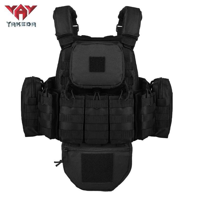 Jacoda Camouflage Multi-function Vest Outdoor Equipment one size чёрный