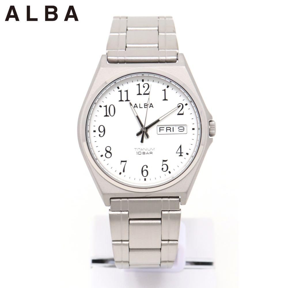 Hodinky Seiko Alba Hodinky Quartz Titán Vystužené Vodotesné pre Každodenný Život Analógové SEIKO ALBA Pánske (10 ATM) (titán (AEFJ410))