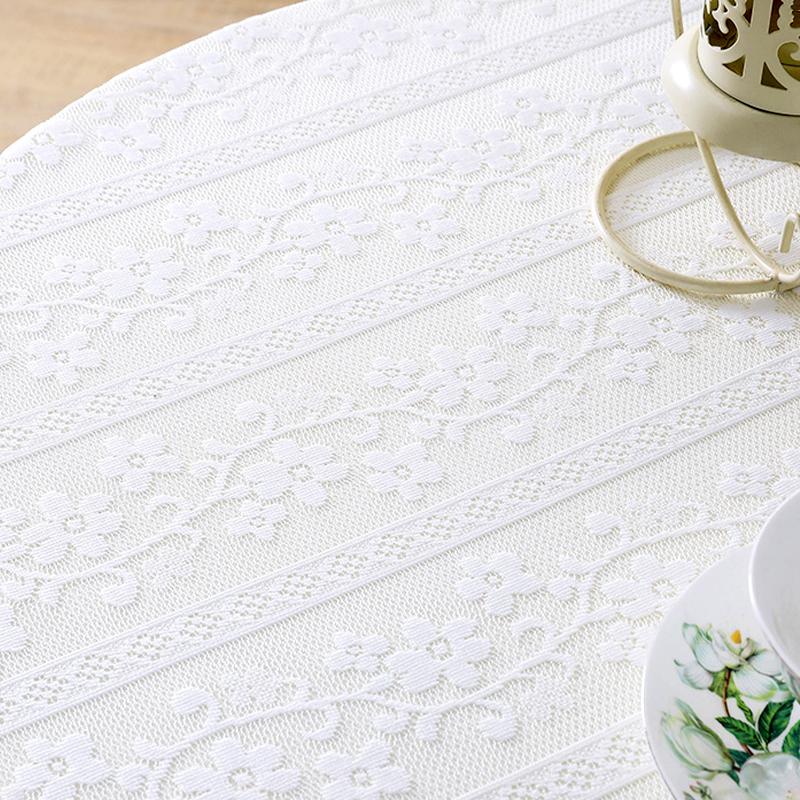 1Pc Tablecloth European Style Leisi Dust Cover Elegant Covering Dust Farmhouse Decoration Air Conditioning Cover Cloth