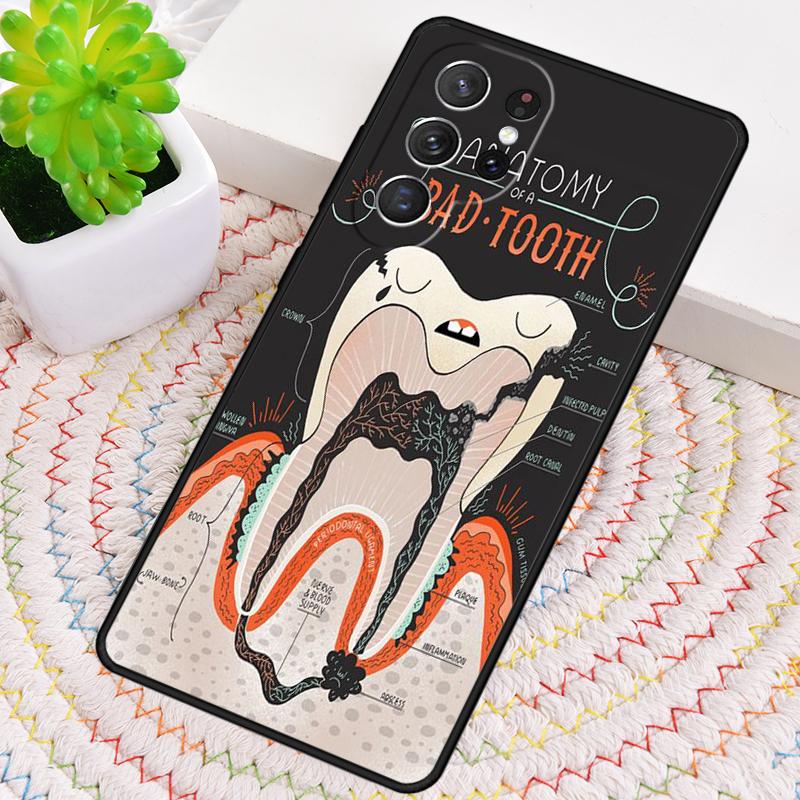 Dental Definitions Tooth Phone Case for Samsung Galaxy Note 10 Pro S26 Ultra S23 S24 FE S25 S21 S22 PLUS Shockproof Cove
