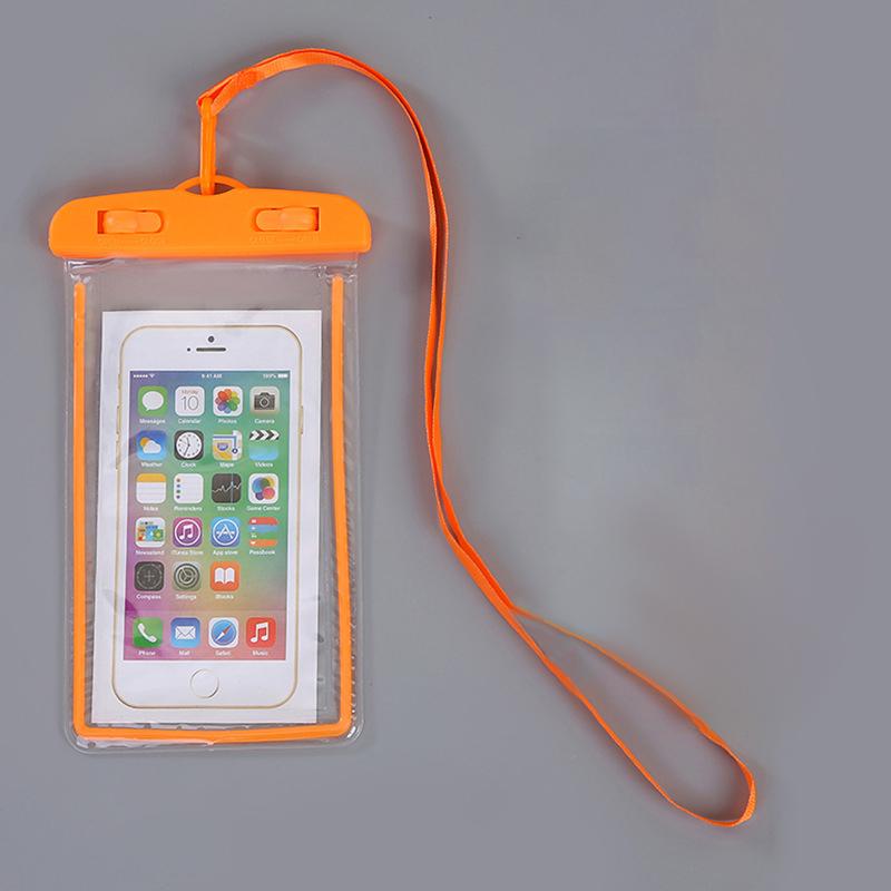 

IP68 Универсальный водонепроницаемый чехол для телефона Водонепроницаемая сумка Мобильный чехол для iPhone 13 12 11 Pro Max X Xs 8 Huawei Samsung оранжевый