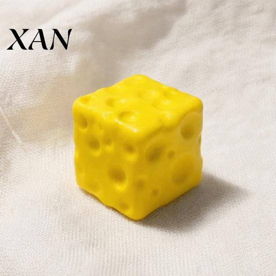 Adult Stress Toy Fake Cheese Squeeze Toy, Anxiety Relief Cube Sensory Relaxation Hand Slow Rising Pinch Home Office Tool Reliever
