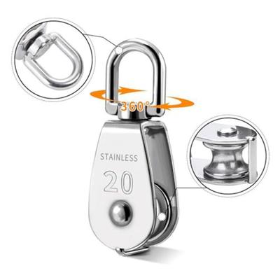 Lifting Block M20 Pulley System Stainless Steel Pulley