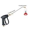 High Pressure Stainless Steel Extension Rod 1/4 Quick Insert Special-shaped Air Conditioner Cleaning Extension Rod with Nozzle
