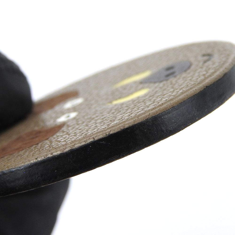 Used HERMES Bag charm leather/Silver925 Brown Brown boar