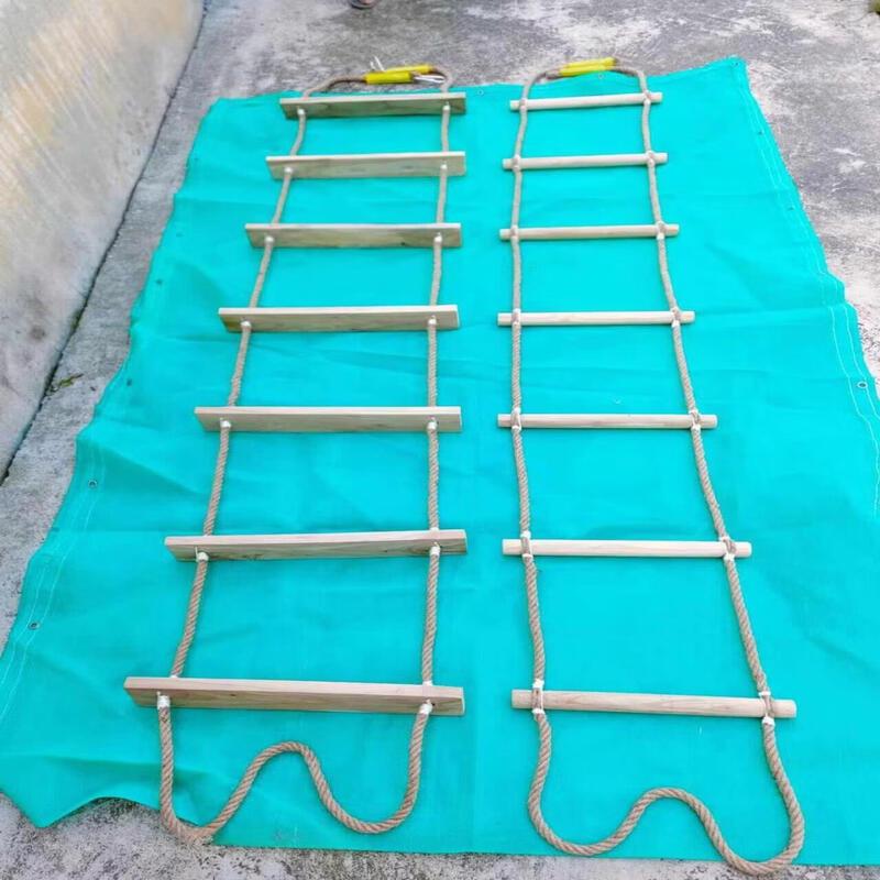 Emergency Fire Escape Wooden Rope Ladder