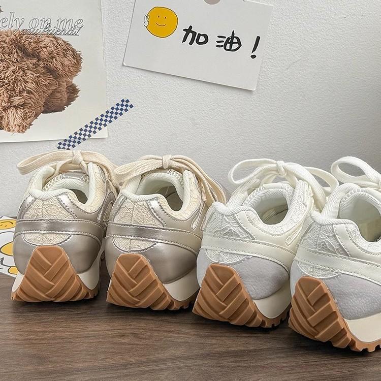 Retro Platform German Training Shoes Women's 2025 Spring and Autumn New Height-increasing Forrest Gump Shoes Casual Versatile Outdoor Non-slip Spo