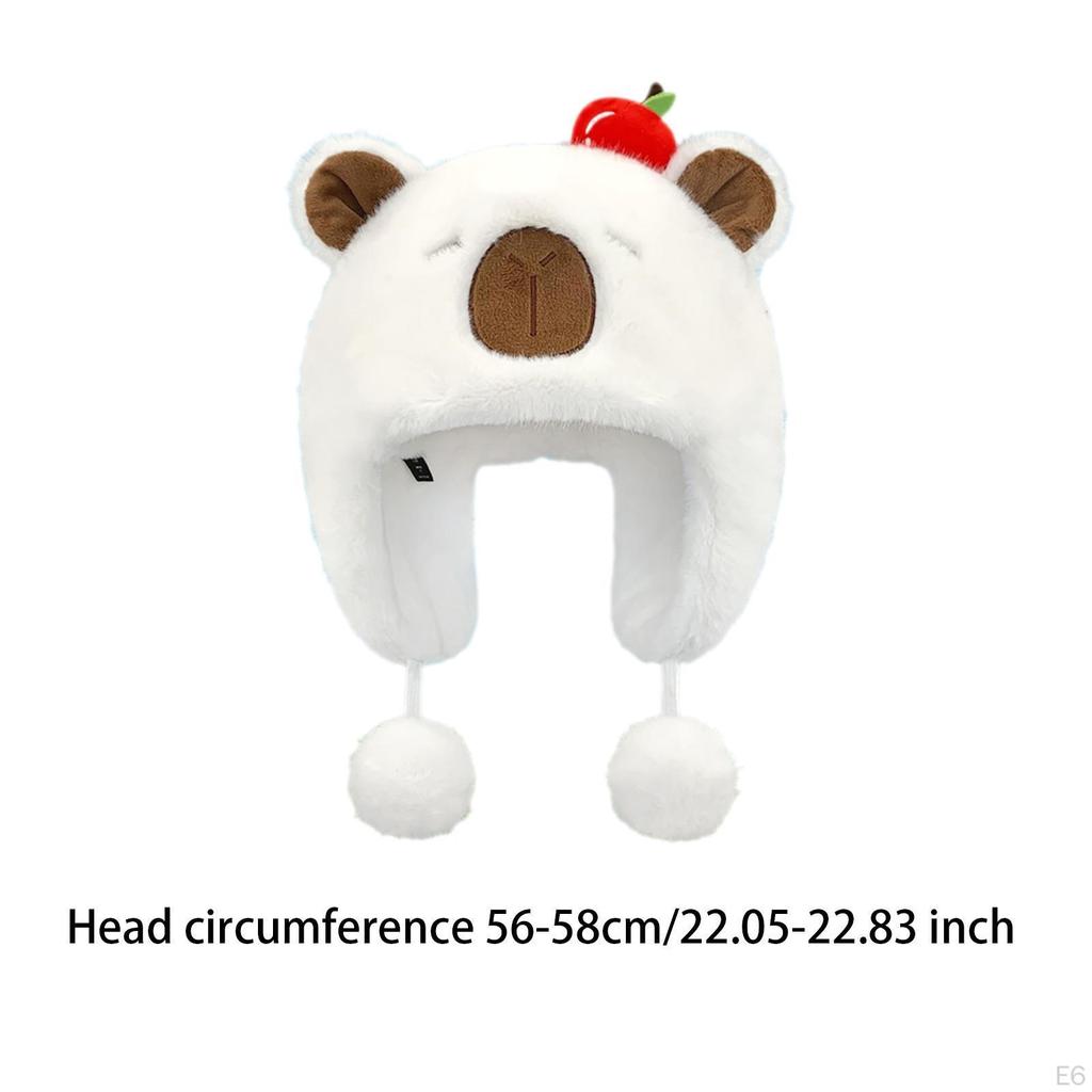 Ear Protection Warm Hat Winter for Autumn and Outdoor Backpacking Brown