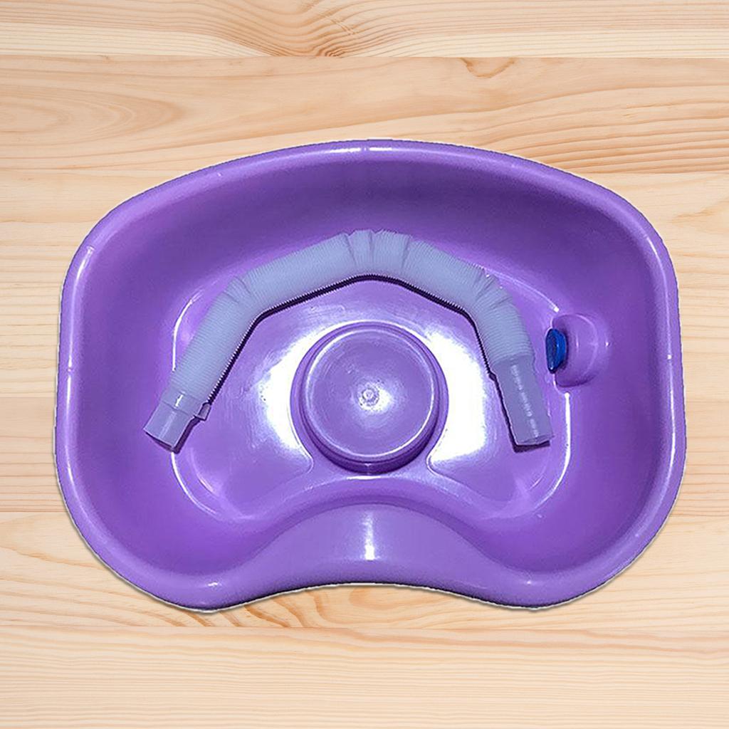 Lavabo portatile per shampoo, Lavandino per lavaggio capelli con cuscino integrato e rimovibile per anziani
