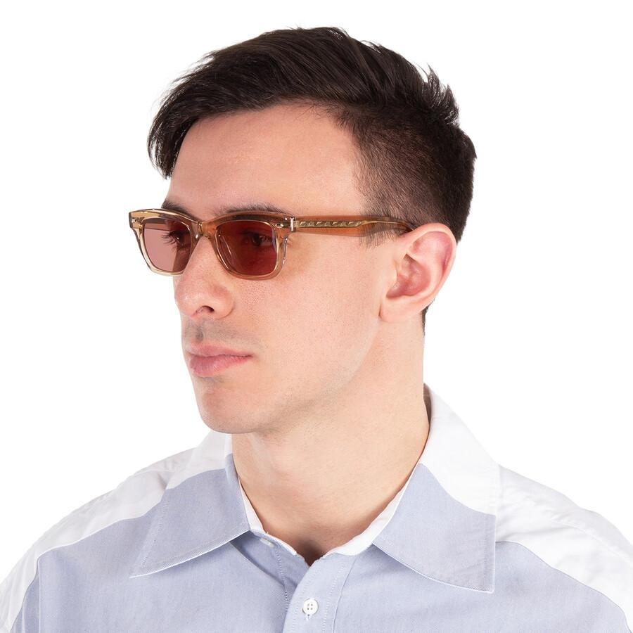 Garrett Leight Grove Sun Bordeaux Rectangular Unisex Sunglasses 2143 Bre Bor 48