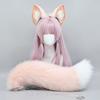 Fluffy Fox Ears Headband Tail Set Cosplay Costume - Soft Plush Animal Ear Hair Accessory Women