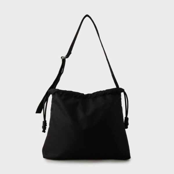 TK Takeo Kikuchi Lockere Große Umhängetasche, Crossbody-Tasche, Passt für A3-Dokumente, Damen, Schwarz (719) 97901327