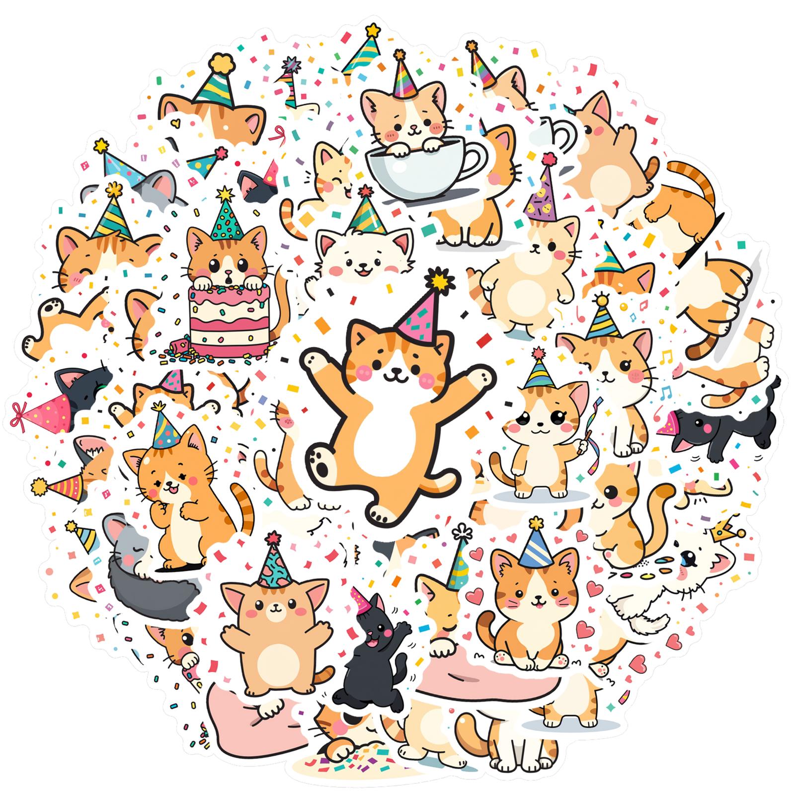35pcs-70pcs Cute Party Stickers Cartoon Stickers Funny Stickers For Guitar Laptop Helmet Skateboard DIY Phone