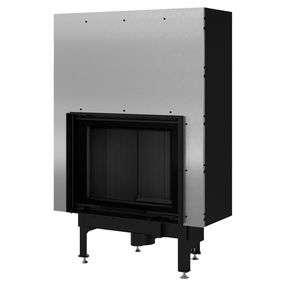 Steel fireplace KRATKI NADIA 10 kW Ø 200 Lift-up black thermotec