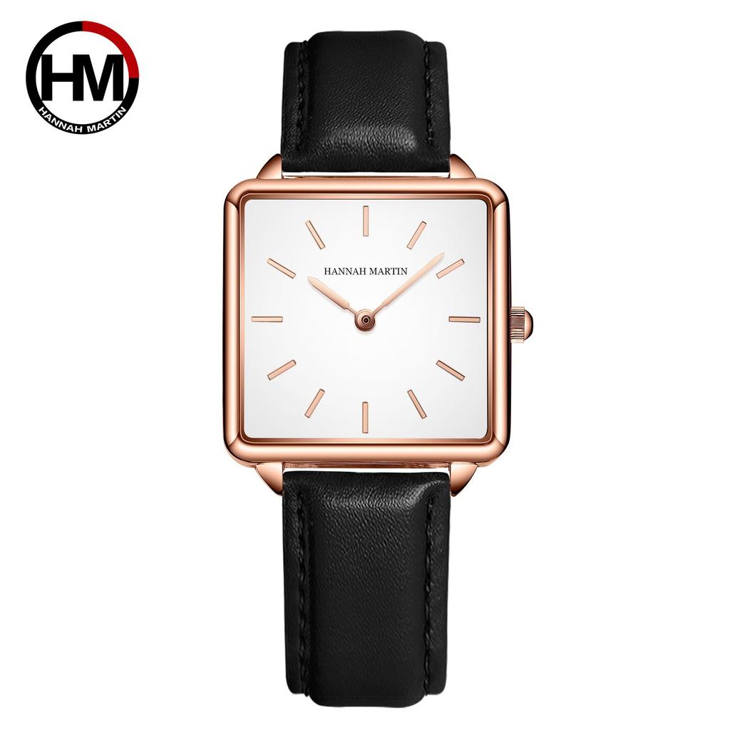 Women's Rose Gold Steel Band Quartz Watch Japanese Movement Simple Dial Women's Watch