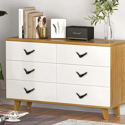 V Knobs for Drawers and Cabinets for Home/Kitchen/Offices and Hotels - Versatile Solution for Home, Hotel, and Office Doors (Black, 6)