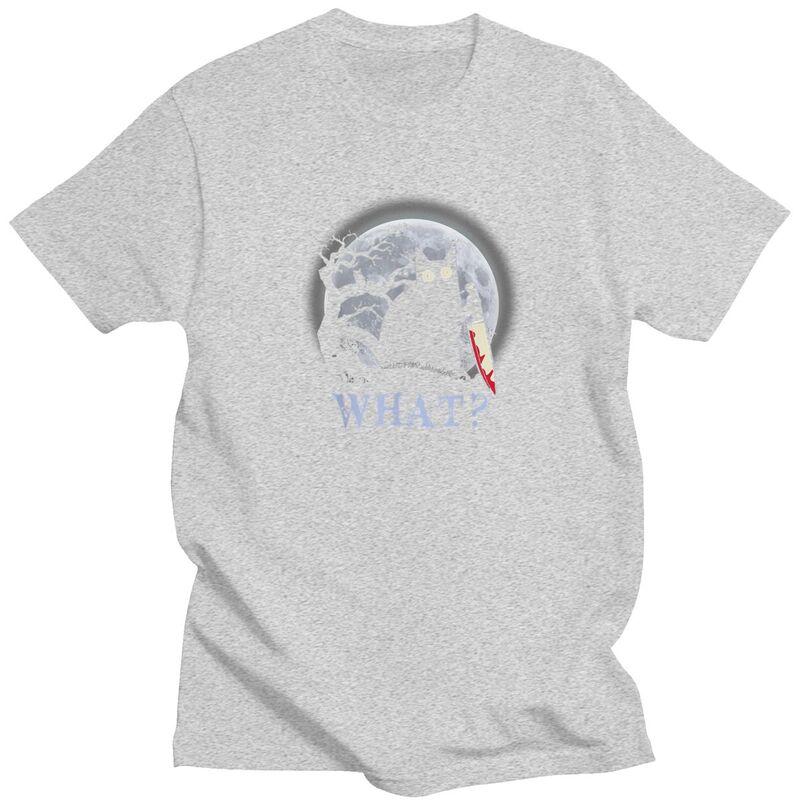 Custom Funny Black Cat What Tshirt for Men Short Sleeves Leisure T Shirt Cool Tshirt 100 Cotton Tee Gift Idea